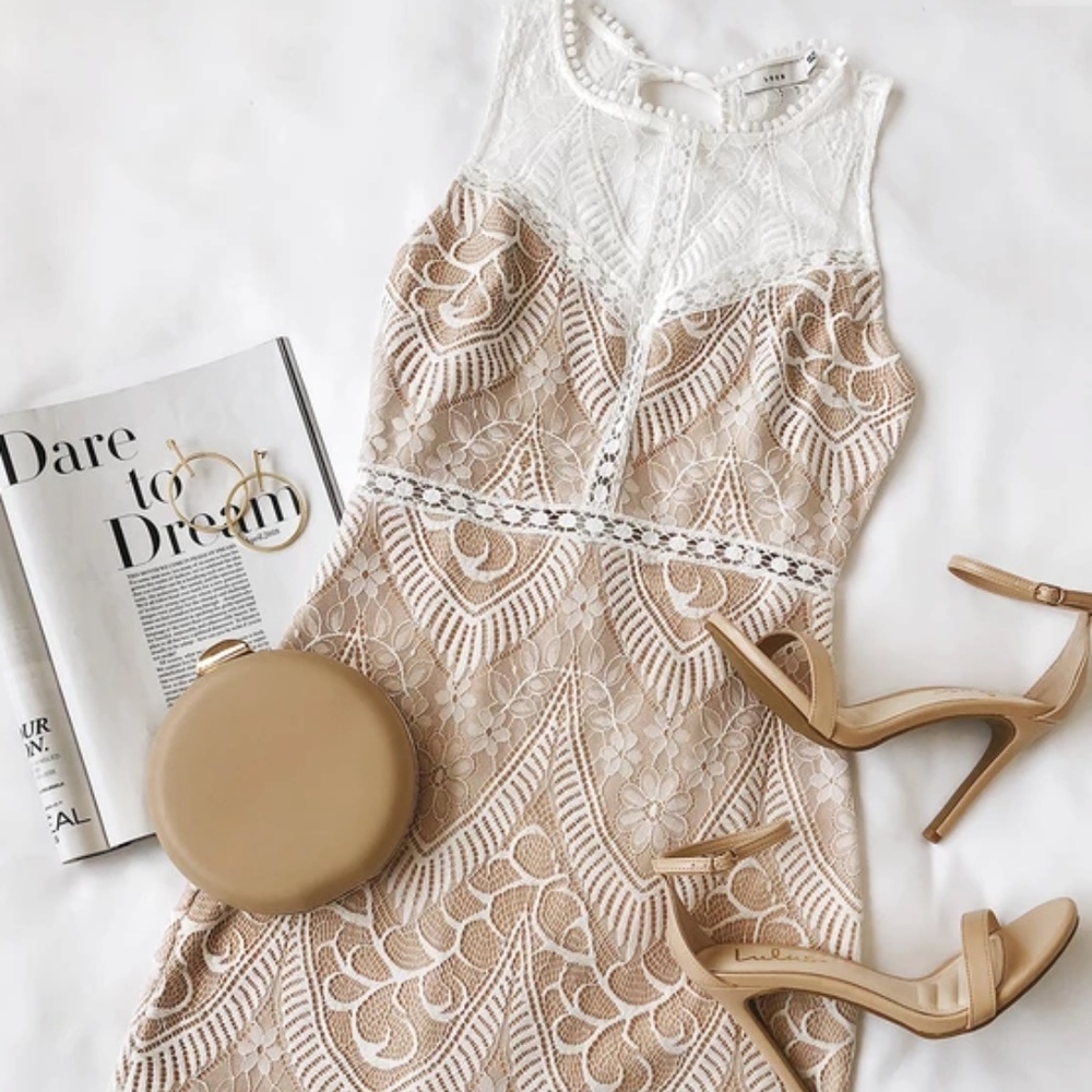 Serious Love White Lace Bodycon Dress